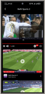 OTF TV application 2025 without ads APK to watch matches and channels 3
