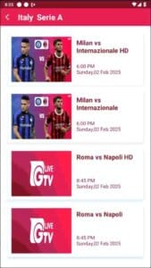 Live GTV – All Live Sports TV MOD APK (Premium Unlocked. No Ads) 4